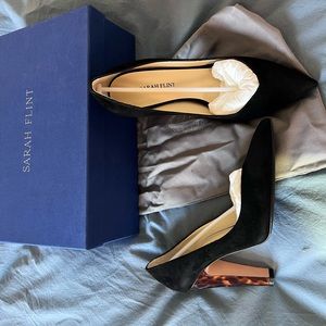 Sarah Flint Perfect Jay Pump 100 - Black Suede - Never worn